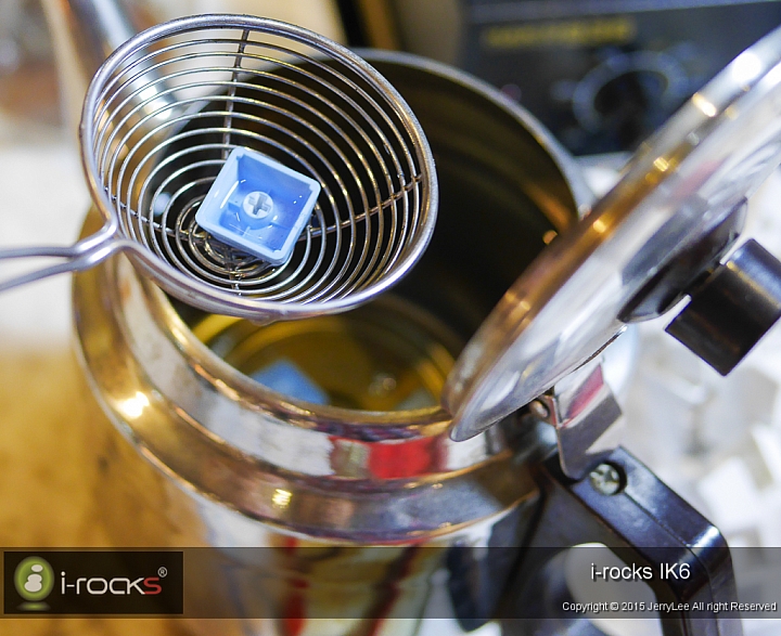 i-rocks IK6水晶USB鍵盤(白)+輕鬆上手PBT浸染+熱昇華鍵帽 DIY