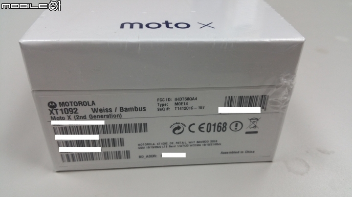 [開箱]MOTOROLA X +1 2ND 2代 竹質背蓋 32G XT1092 歐洲版~
