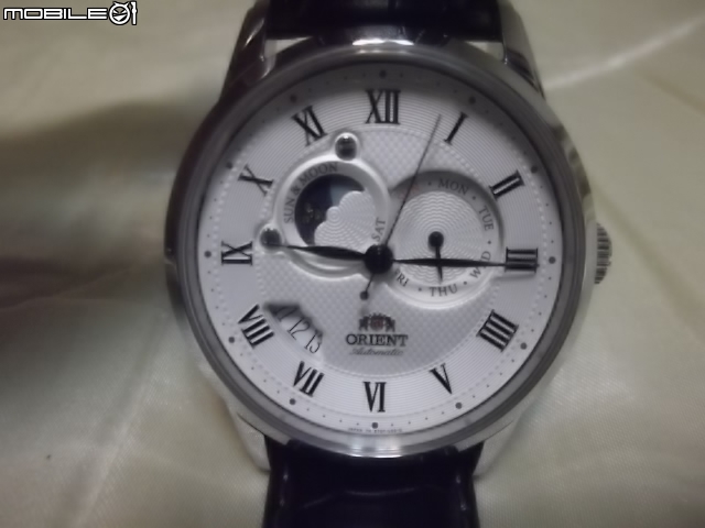 簡約開箱(面盤白) ORIENT 東方錶二代 太陽月相 顯示 機械錶SETOT002S0