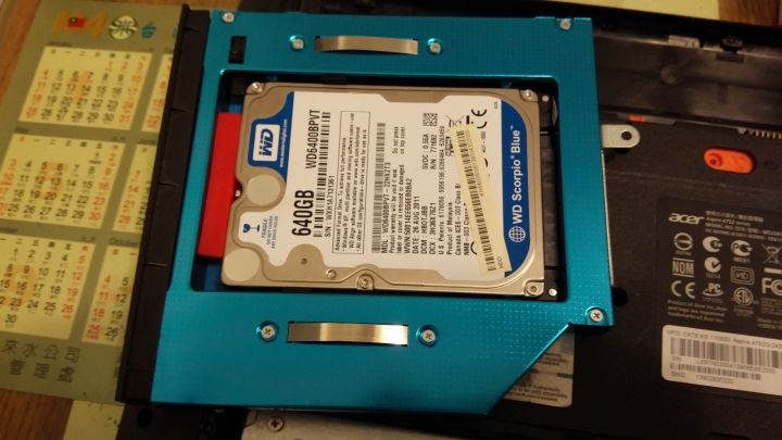 Acer 4752G 升級SSD (圖多慎入)