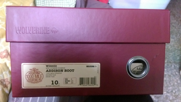 [開箱] WOLVERINE 1000 MILE ADDISON BOOT   2/27補上實穿圖
