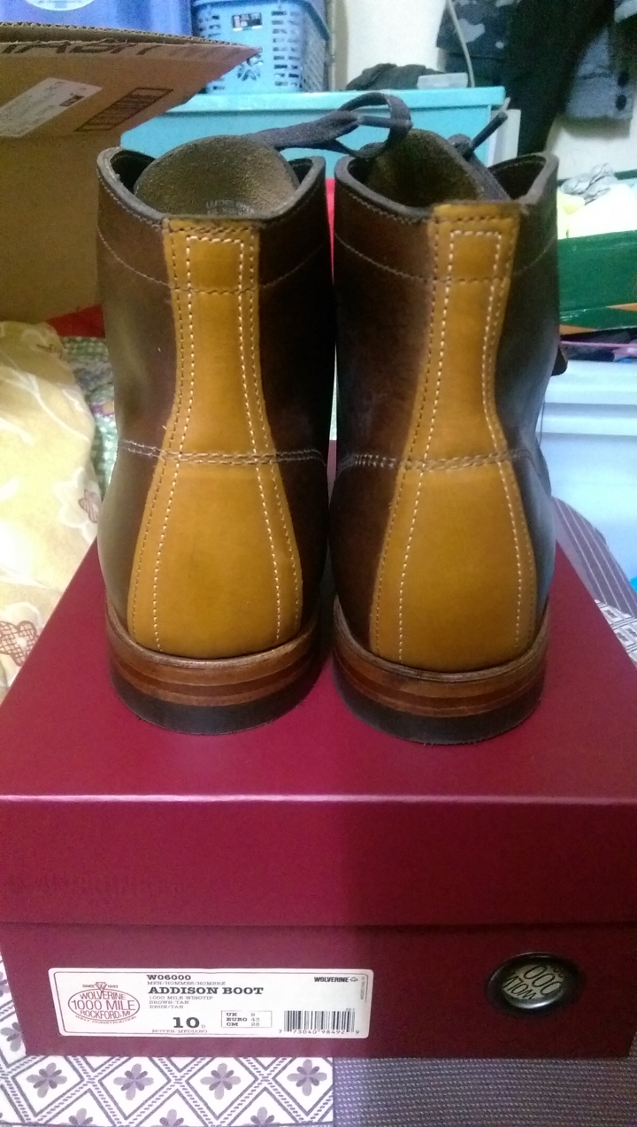 [開箱] WOLVERINE 1000 MILE ADDISON BOOT   2/27補上實穿圖