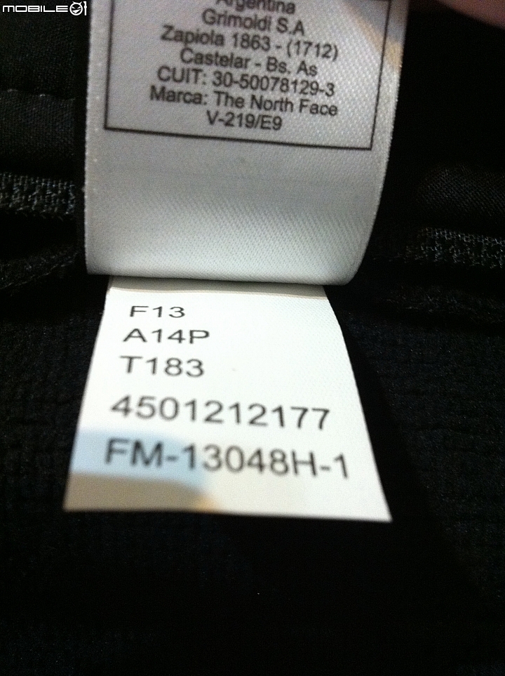 THE NORTH FACE的A14P求鑑定