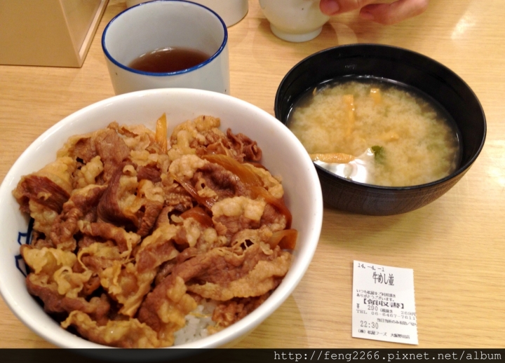(岡山) 日本平價美食-松屋連鎖店 (牛丼,咖哩,定食)