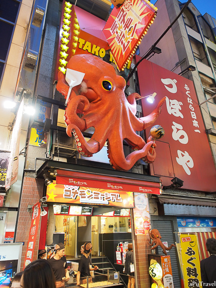 [日本 大阪] 玲瑯滿目的夜世界─心齋橋、道頓堀商圈..本家章魚燒、王將餃子