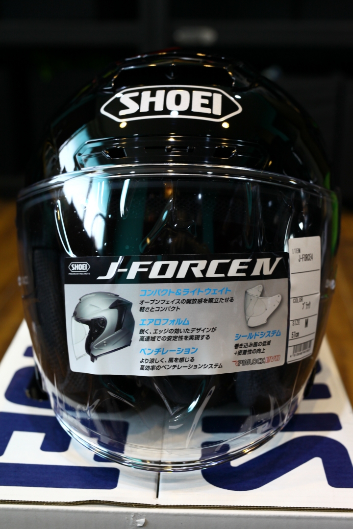 『簡單開箱』SHOEI J-FORCE Ⅳ 亮光黑