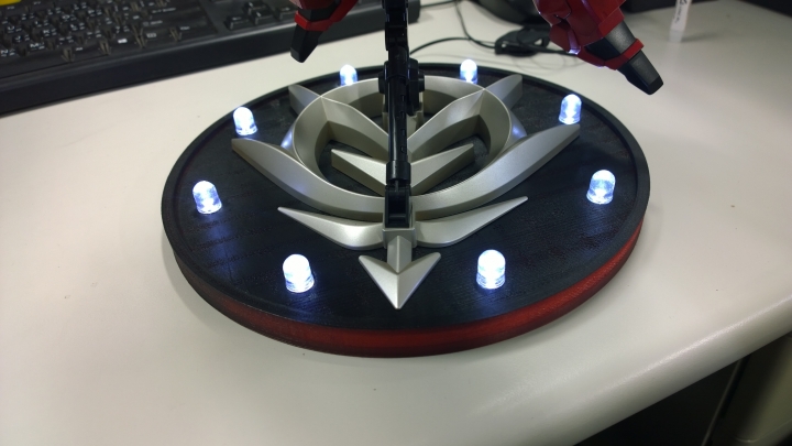 MG新安州+3D列印LED底座(新手全機上色)
