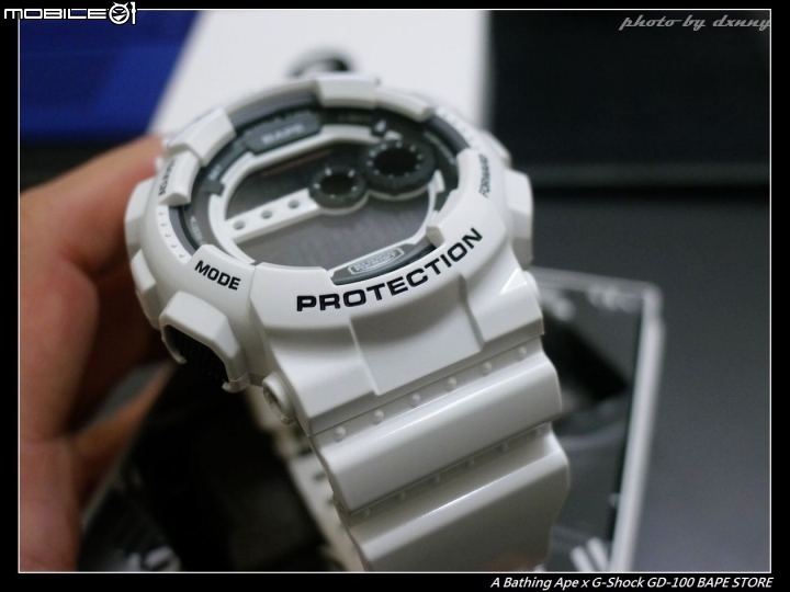 [開箱] A Bathing Ape x G-Shock GD-100 雪白猿