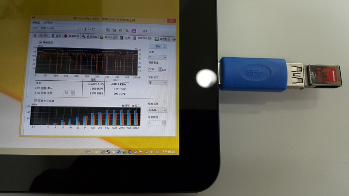 T300CHI的MicroUSB 3.0驗證真的有3.0的速度