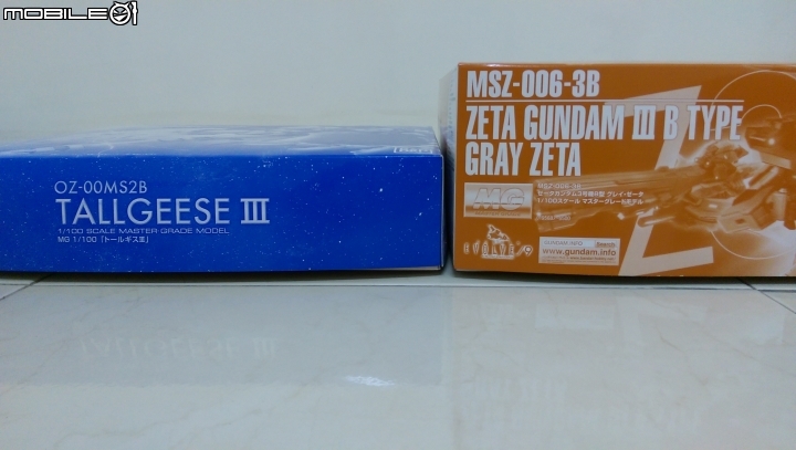 ＭＧ托爾吉斯３＆ＭＧＺ鋼彈３號機Ｂ～簡單開箱！