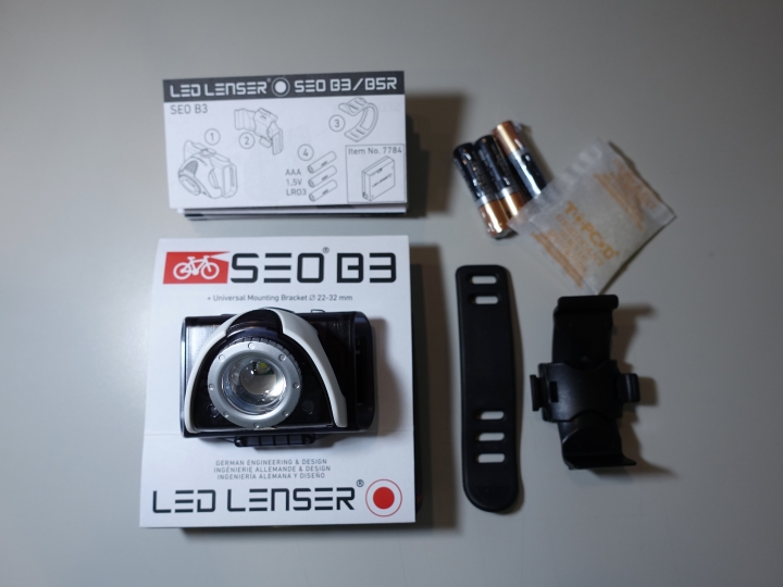 [開箱]德國LED LENSER SEO B3 自行車燈/頭燈 兩用
