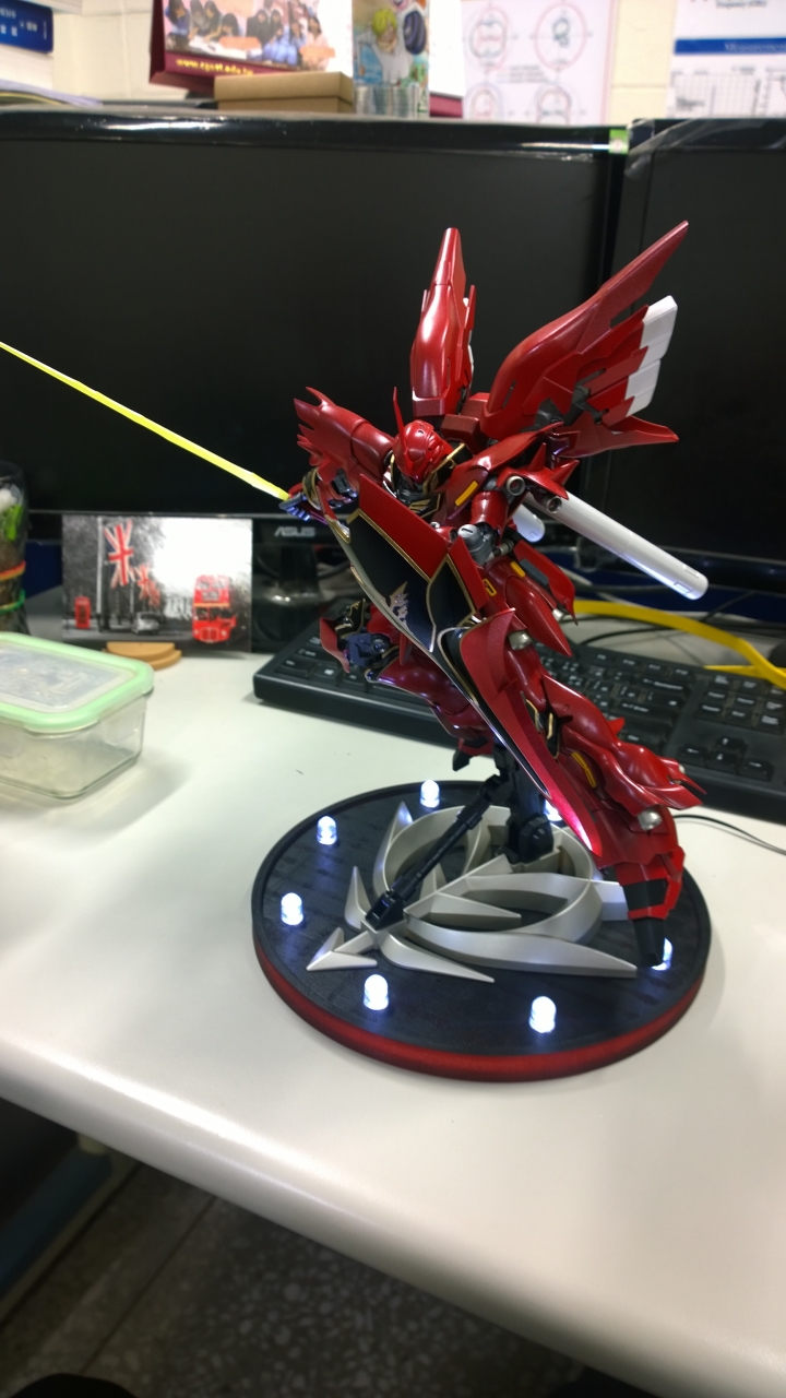 MG新安州+3D列印LED底座(新手全機上色)
