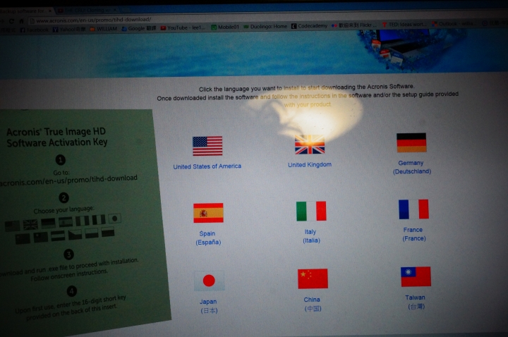 MX100 512GB附的拷貝軟件Acronis True Image 操作經驗分享