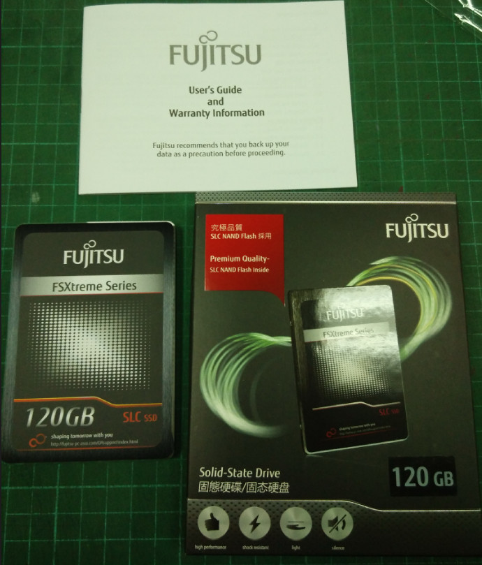 [簡單開箱]fujitsu SLC ssd120GB
