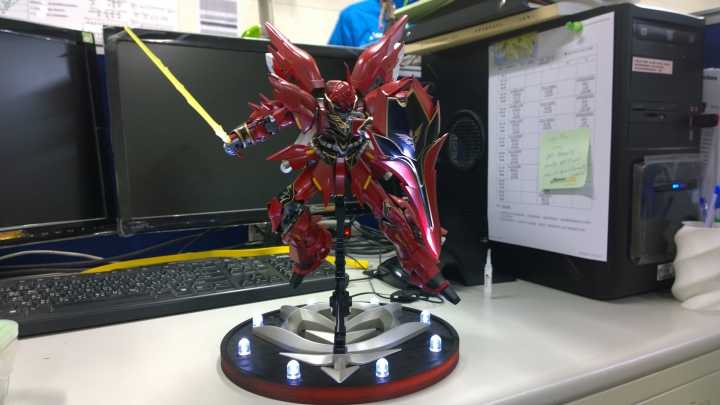 MG新安州+3D列印LED底座(新手全機上色)