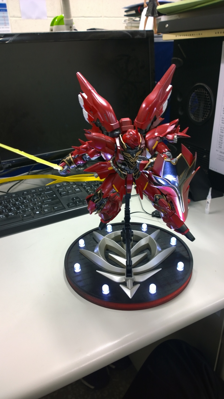 MG新安州+3D列印LED底座(新手全機上色)