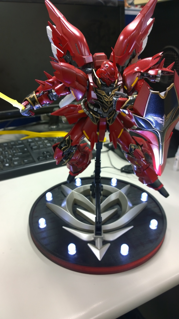 MG新安州+3D列印LED底座(新手全機上色)