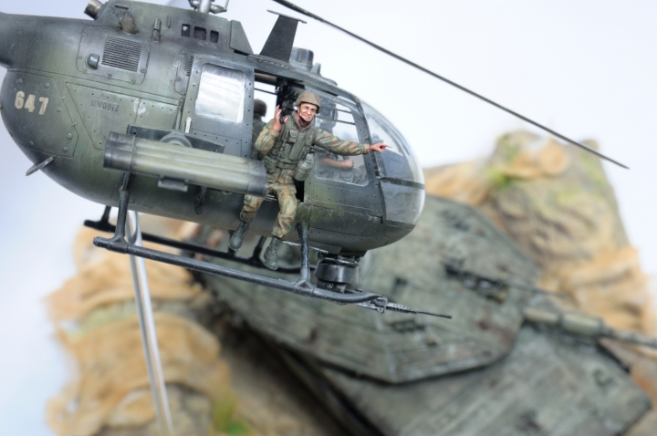 [場景作品分享]  BO-105/PAH-1 ;   Merkava IV