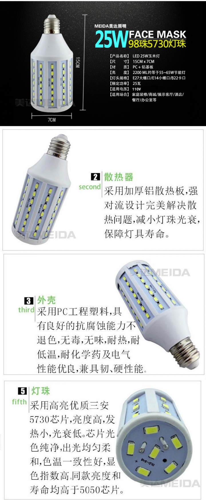 請問這款"LED玉米燈泡"..風評如何?