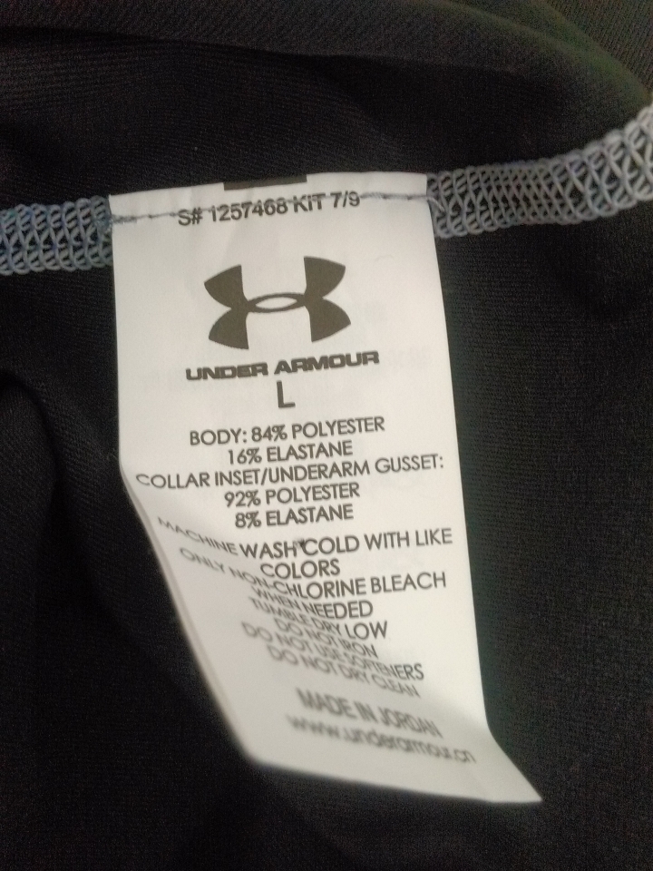 Under Armour 緊身衣尺寸錯誤問題