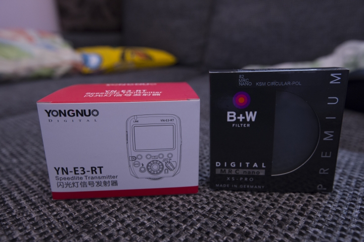 永諾YN-E3-RT 無線引閃, B+W XS-Pro MRC NANO CPL , EX600-RT 柔光罩開箱....