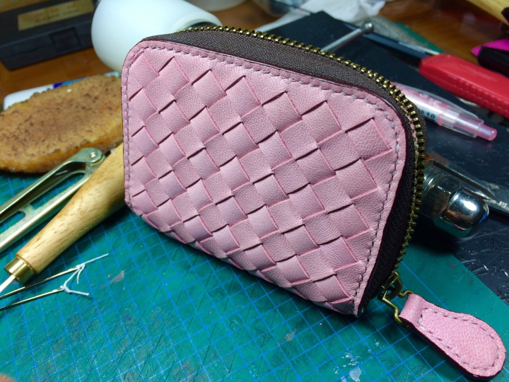 手作編織零錢包