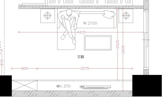 沙發牆到電視牆距離的問題