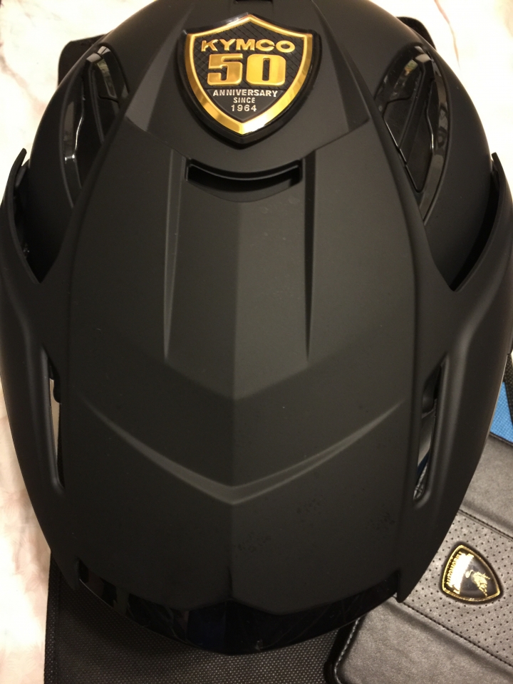 KYMCO 50廠慶版 DIY 安全帽 （ZEUS 613 & 202FB 消光黑）