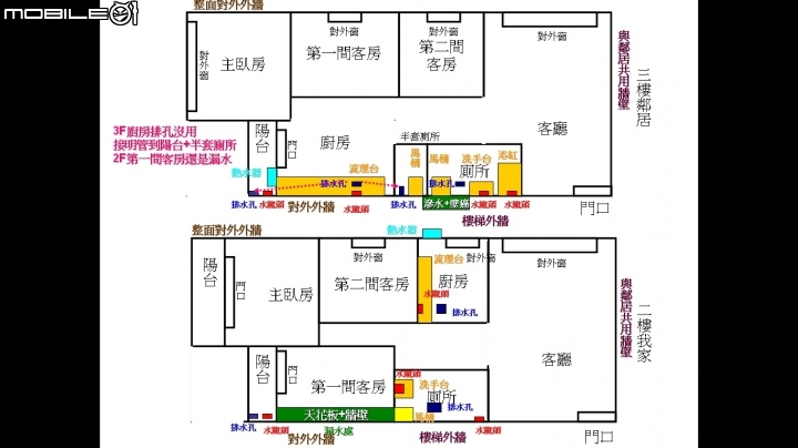 房間天花板漏水求救