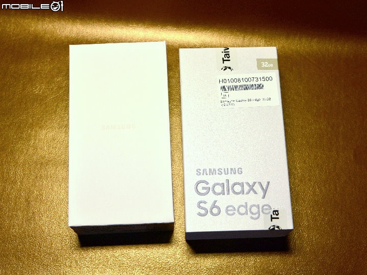 【開箱】Samsung Galaxy S6 Edge 琥珀金外觀開箱