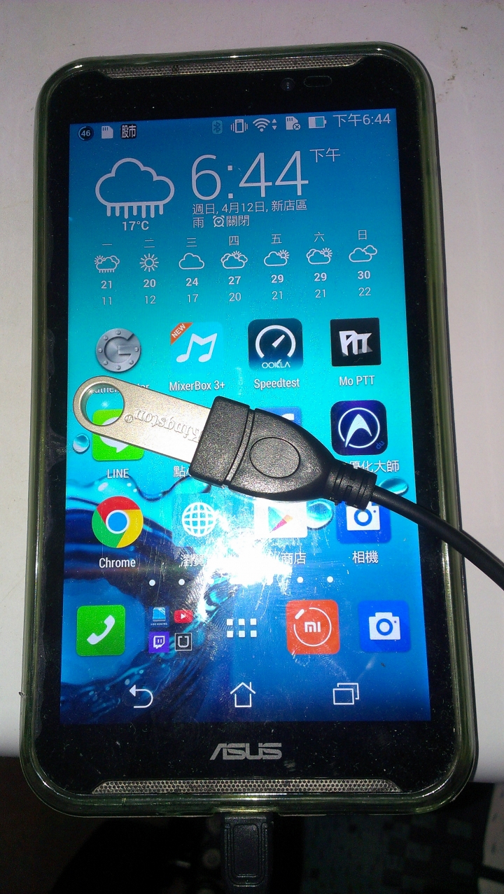 關於OTG NTFS NOTE6竟然讀的到!!!ZF2無法