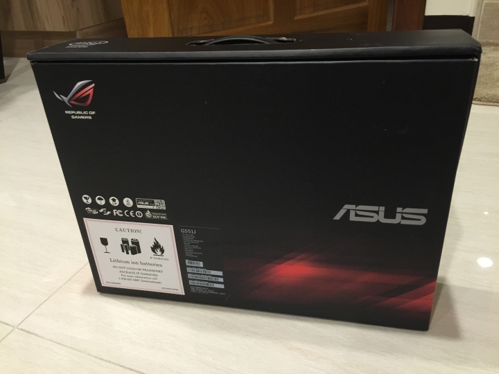 G551JM開箱