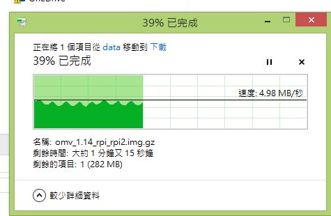raspberry pi 打造家用 NAS openmediavault