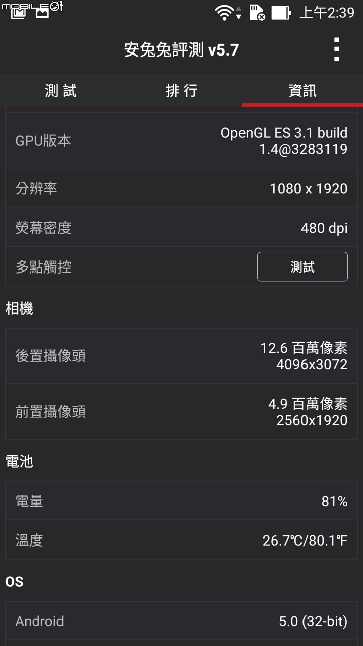 終於等到你之ASUS ZenFone 2 ZE551ML 4G/32G版簡單開箱，安兔兔測下去成績有嚇到……@@