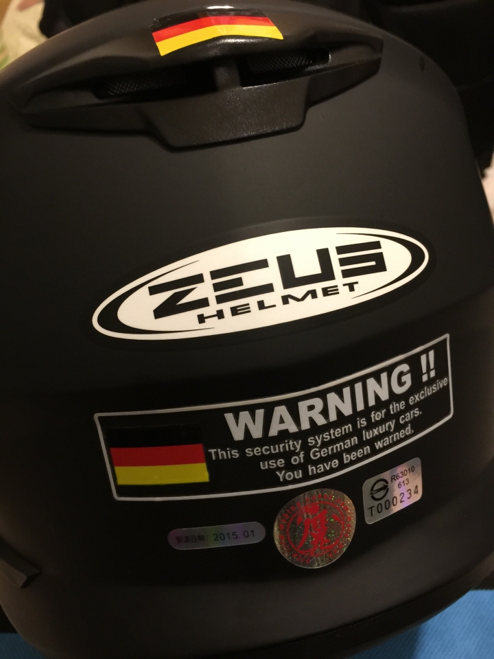 KYMCO 50廠慶版 DIY 安全帽 （ZEUS 613 & 202FB 消光黑）