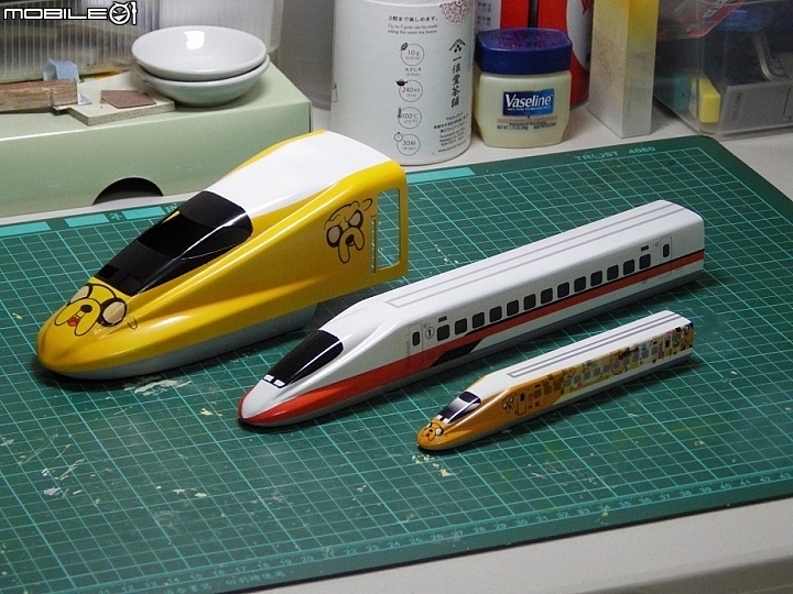 N規高鐵老皮歡樂列車1號車模型製作