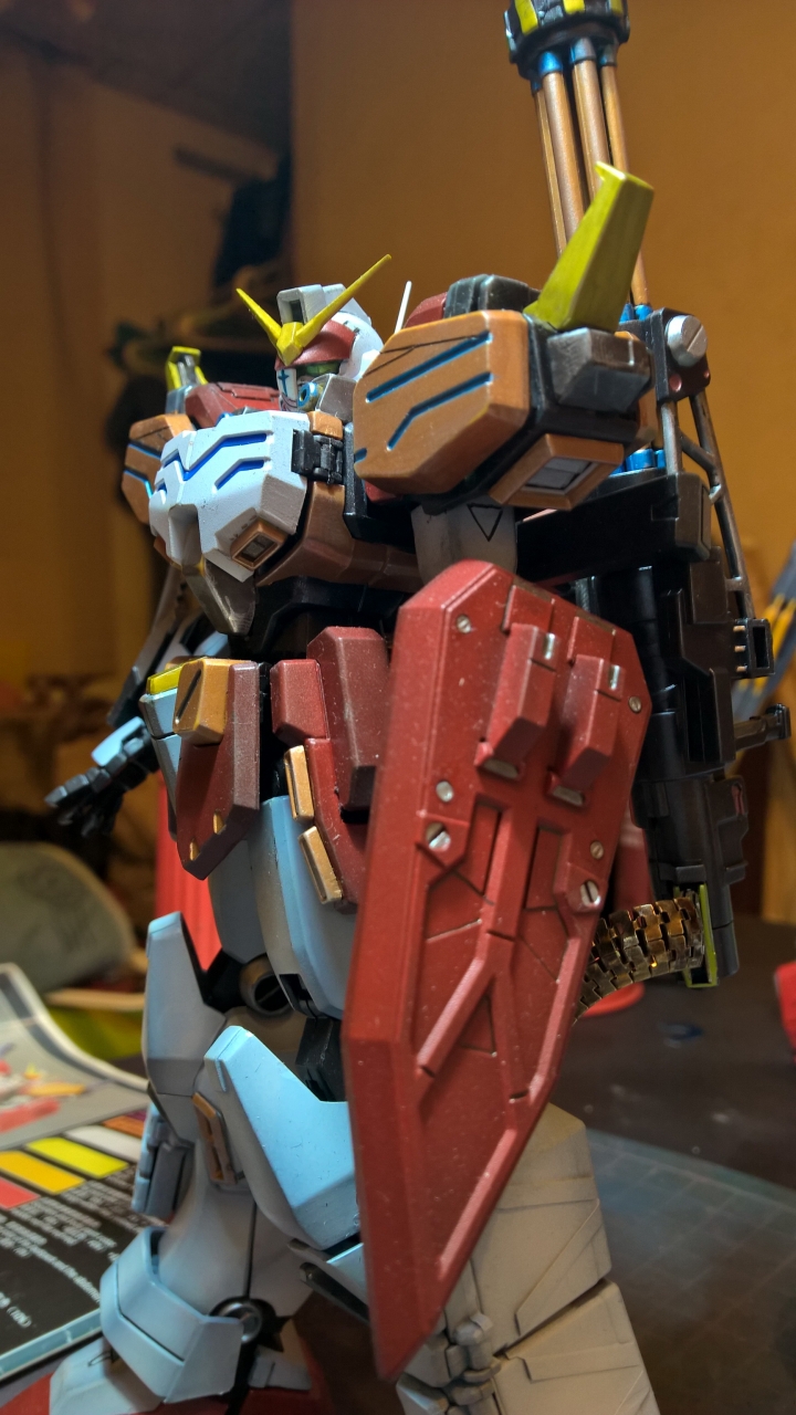 重武裝鋼彈MG   壓克力顏料噴塗
