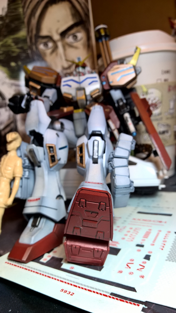 重武裝鋼彈MG   壓克力顏料噴塗