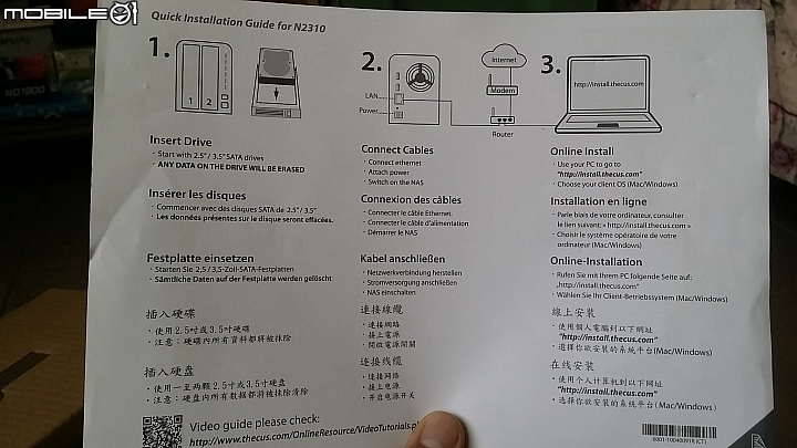 [開箱]Thecus N2310+Toshiba MG03ACA200*2+Asus RT-AC55U 簡單分享