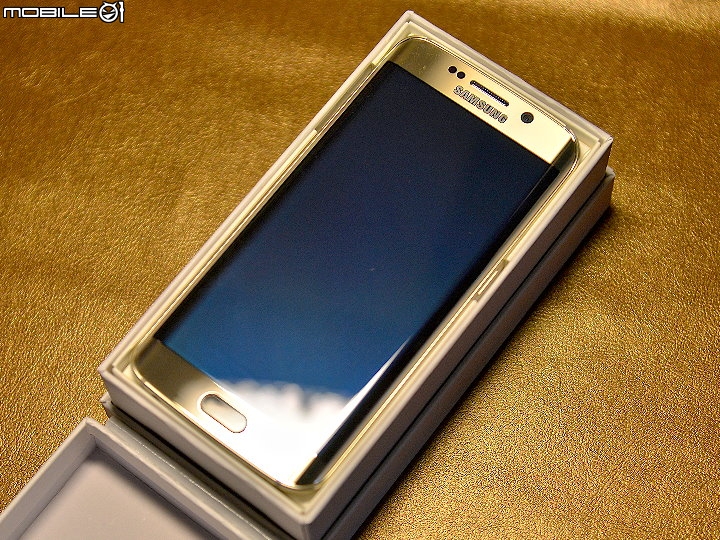【開箱】Samsung Galaxy S6 Edge 琥珀金外觀開箱