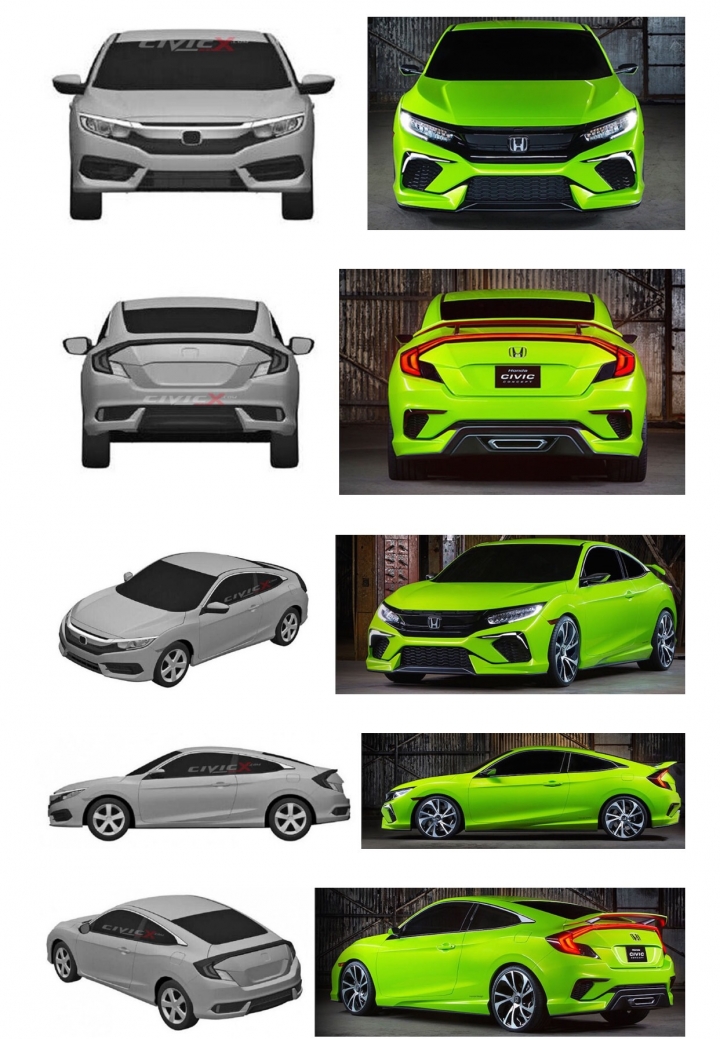十代喜美申報圖流出！！！！（Civic X)
