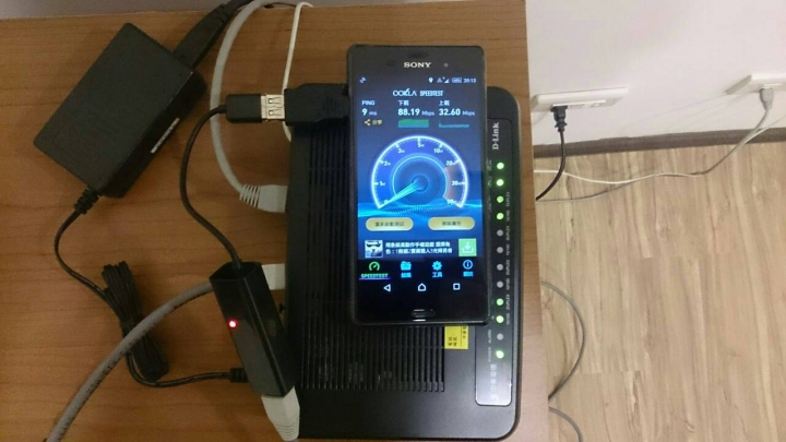 好奇一問～Z3 OTG轉RJ45(自行測試完)