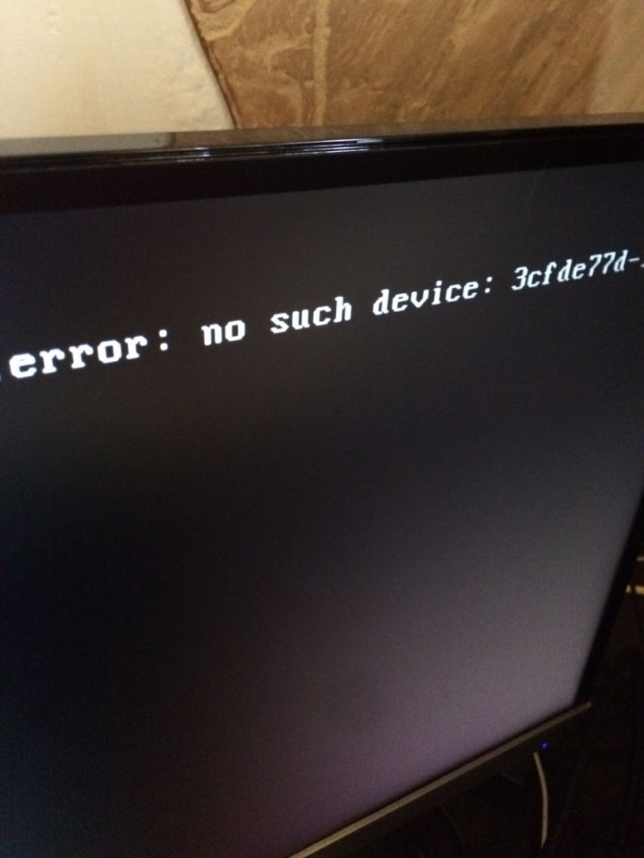 error:no such device