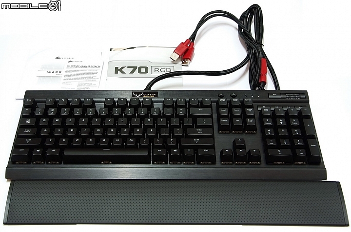 質感與外型兼具之CORSAIR電競鍵盤 - K70 RGB紅茶雙軸分享