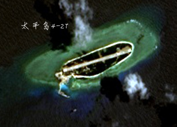 中國大陸填海造島和太平島碼頭出新圖了