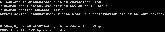 Xperia Z/ZL/ZR/Tablet Z 10.6.A.0.454 免解鎖ROOT(手動作業版)