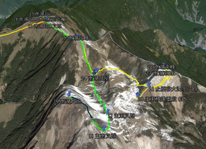 鬼行™→一個人的一日南湖大山 (四座百岳)