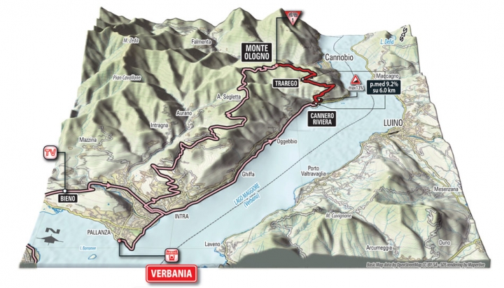 2015 環義大賽 第十八站,MELIDE →VERBANIA 170 KM (Medium Mountain)