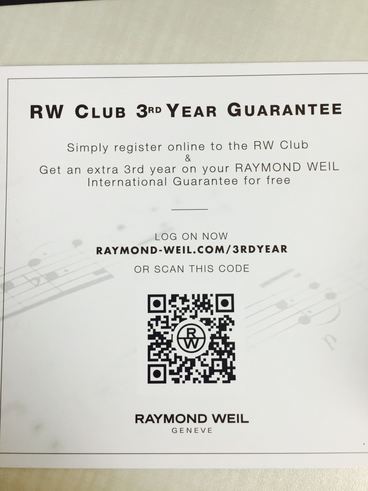 [開箱]上集：Raymond Weil雷蒙威