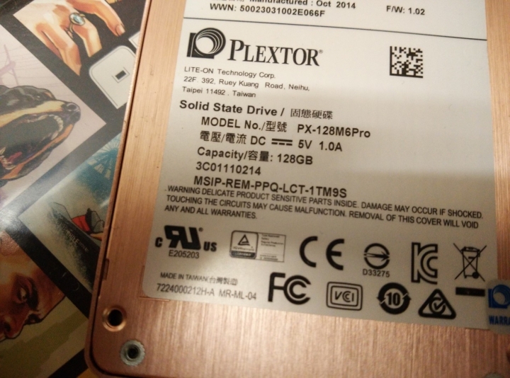 plextor m6p 挑戰防摔防震測試